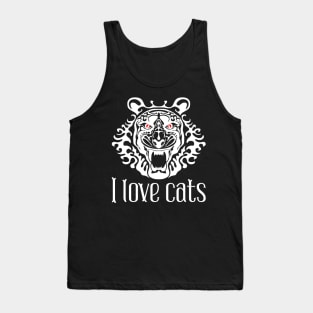 I love cats. Tank Top